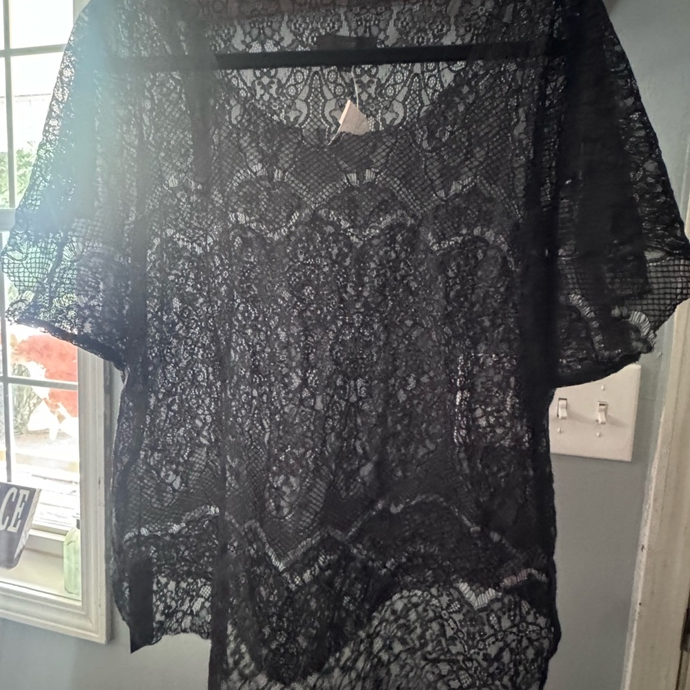 Joe's Jeans Black Lace Blouse